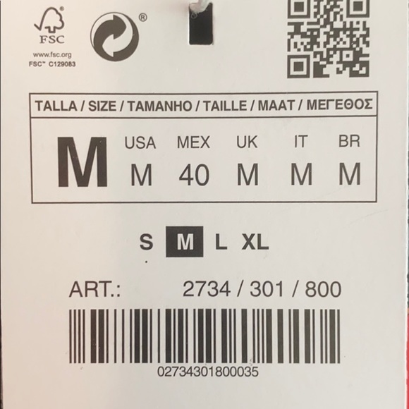 NWT ZARA MAN Plaid Shirt w/AC/DC Graphic on Back - Picture 10 of 12